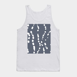 Blue white abstract underwater bubbles Tank Top